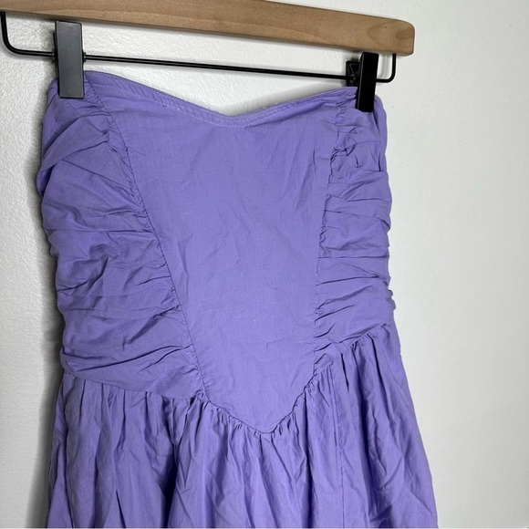 Free People Cohen Poplin Midi Dress in Light Purple Womens Size X-Small - Picture 4 of 11
